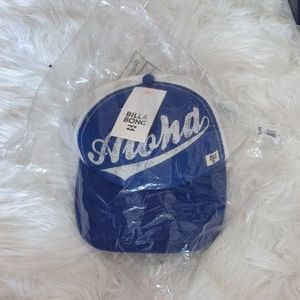 NWT Blue Jahtjalo Aloha Forever Billabong Cap